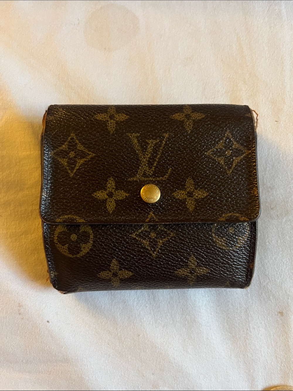 Louis Vuitton Monogram Compact Card Holder - Brown & Gold